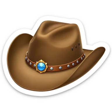 Cowboy hat sticker