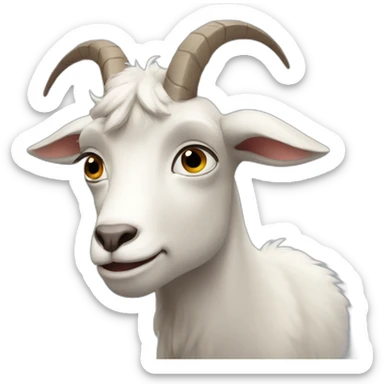À goat sad sticker