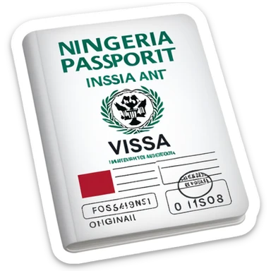 Nigeria, travel visa  sticker