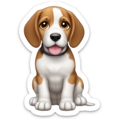 Beagle puppy sticker
