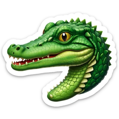 Blind crocodile sticker