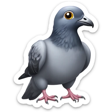 Pigeon like Rambo sticker