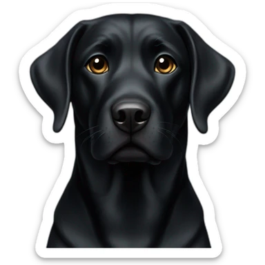 black lab black sticker