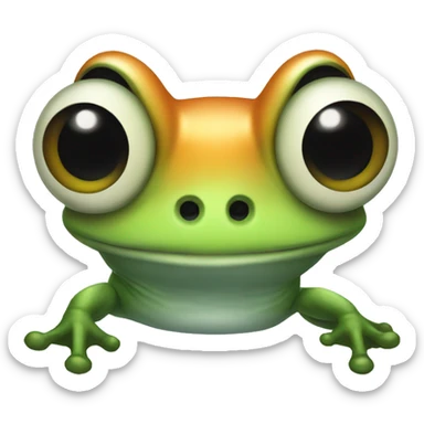 Phantom frog sticker