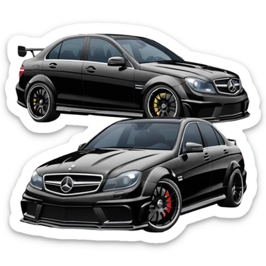 Modded Mercedes c63 sticker