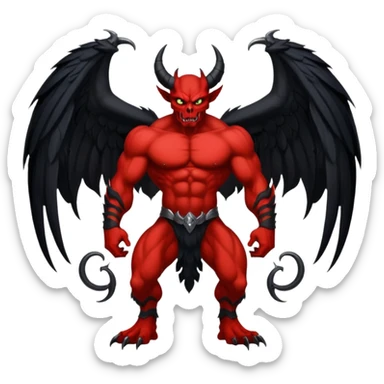 winged demon - large black wings











 sticker