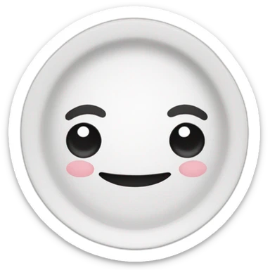 Chat dans une assiette sticker