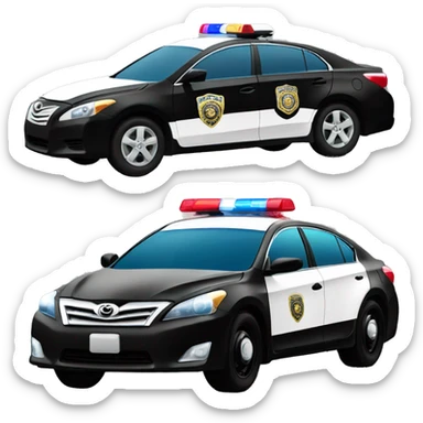 Toyota Altima police car sticker
