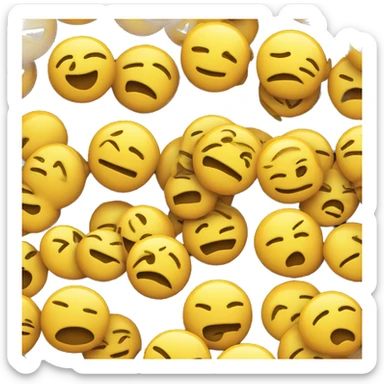 yellow emoji winking with smirk sticker
