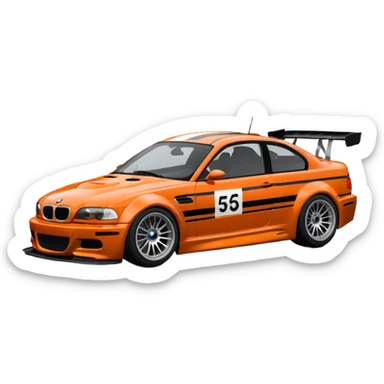 Bmw M3 GTR E46 from need for speed most wanted 2005 with the vinyl  sticker