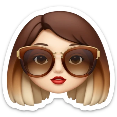 Brown Miumiu Sunglasses sticker