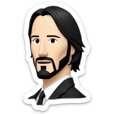keanu-reeves-as-john-wick,2077 sticker