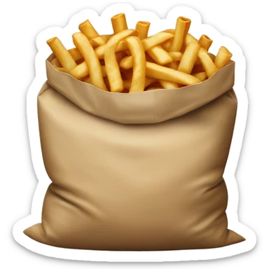 Sack of fast-food sticker