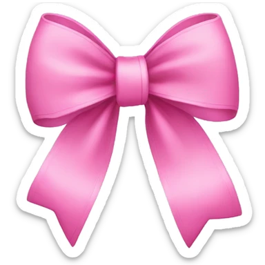 Pink bow sticker