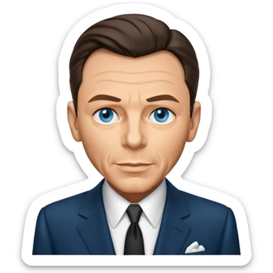 Frank Sinatra with blue eyes sticker