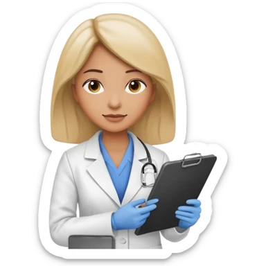 ocupational medicine woman  sticker