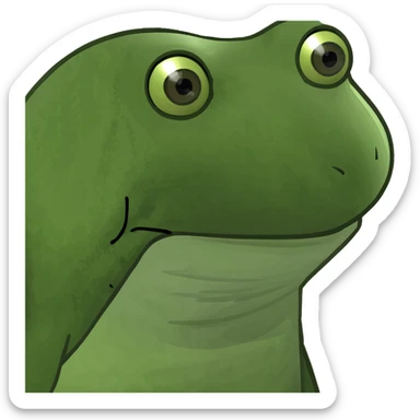 Blue strawberry sticker