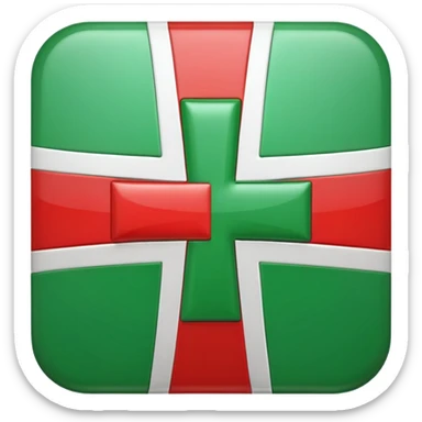 change the red cross emoji color from red to green color sticker