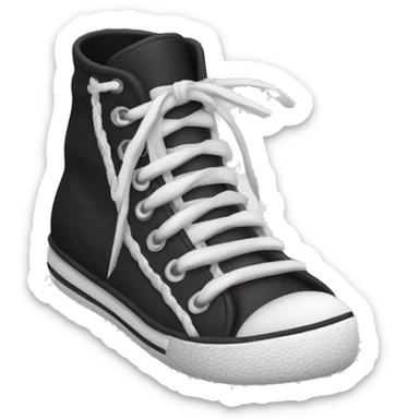 untied shoe laces sticker