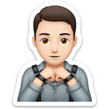 handcuffed person sticker