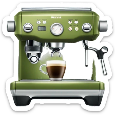 Breville Olive green espresso machine sticker