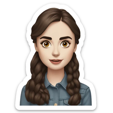 lily collins sticker