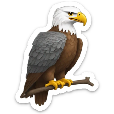 Aigle à deux tête  sticker