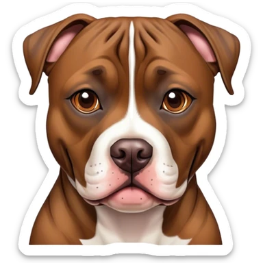 Pit bull mastiff brindle  sticker