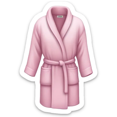 Light pink short bathrobe  sticker