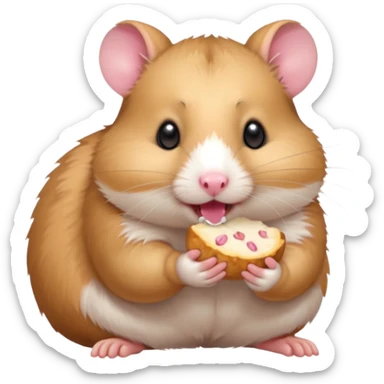 hamster eating sticker