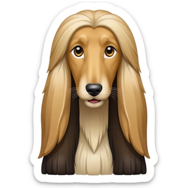 Afghan hound sticker