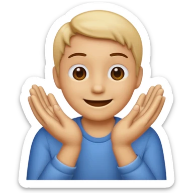 Make me emoji that is rubbing hands like fly sticker