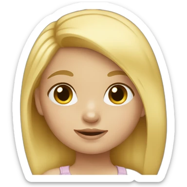 Toddler-blonde-white-girl sticker