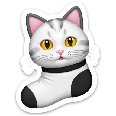 Gatto calzino sticker
