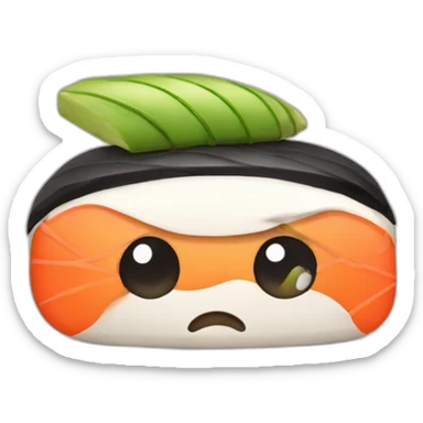 dejected sushi sticker
