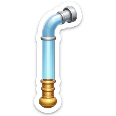 Bubble pipe made of quartz sticker