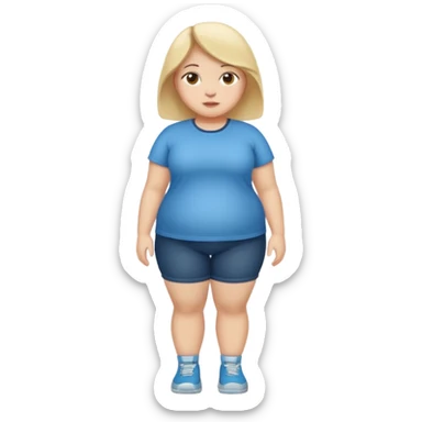 Fatty girl full body sticker
