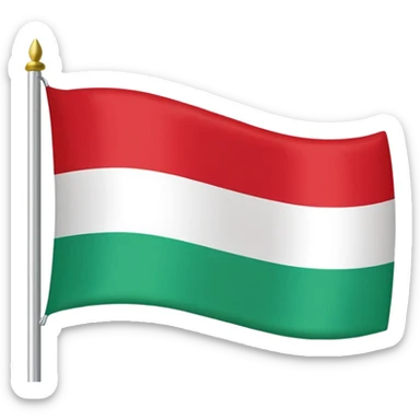 Dagistan flag red down mid light blue and green above sticker