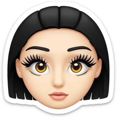 lashes brush sticker