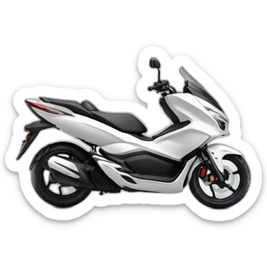 White Honda pcx 2022 sticker