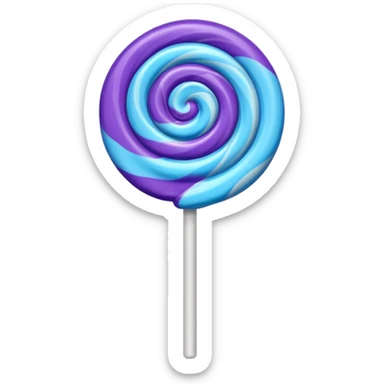 lolipop roxo e azul sticker
