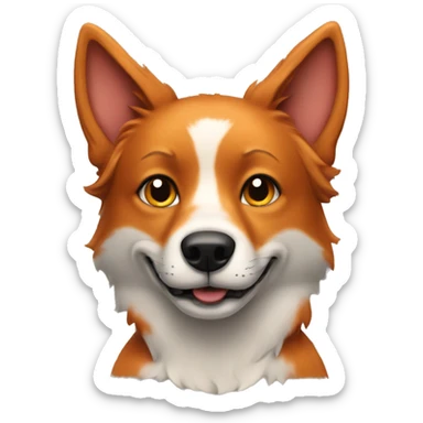 dog fox  sticker