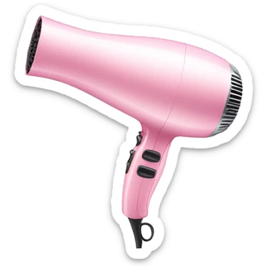 Light pink hair dryer sticker
