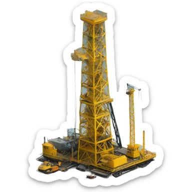 drilling rig sticker