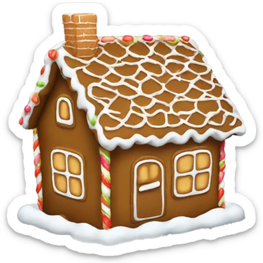Cute gingerbreadhouse sticker