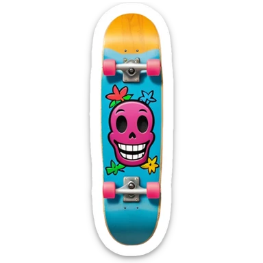 Skateboard deck sticker