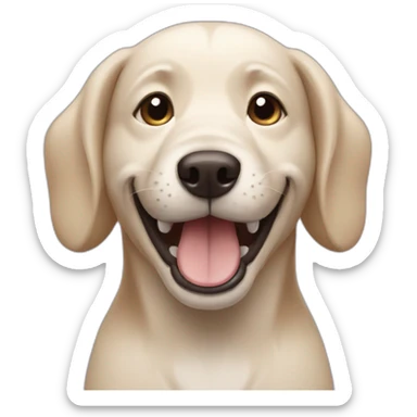 dog happy sticker