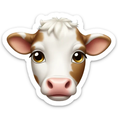 Baby cow emoji sticker
