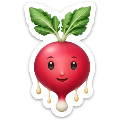Radish with butter  sticker