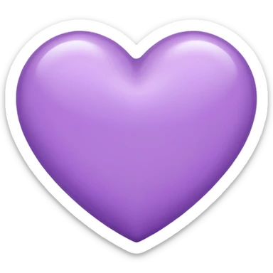 Lilac heart sticker